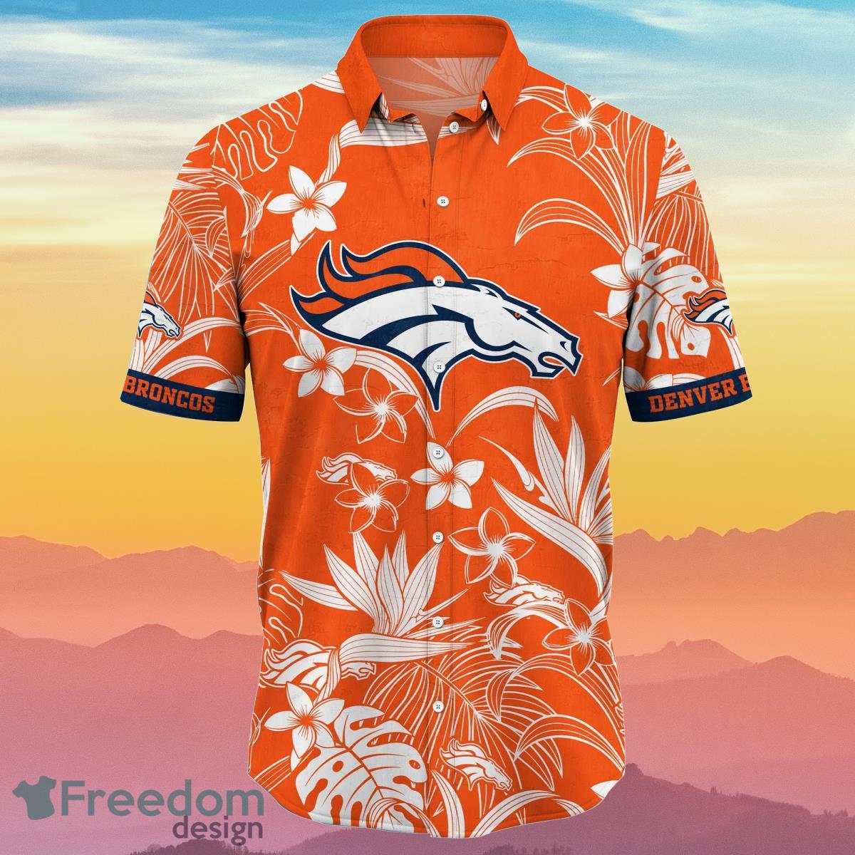 Denver Broncos NFL Flower Hawaiian Shirt Summer Football Unique Gift For Real Fans Product Photo 2