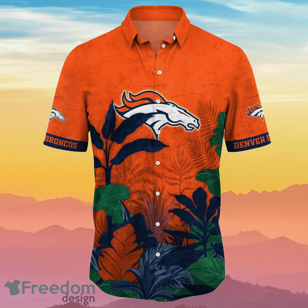 Denver Broncos NFL Flower Hawaiian Shirt Unique Gift For Fans Product Photo 2