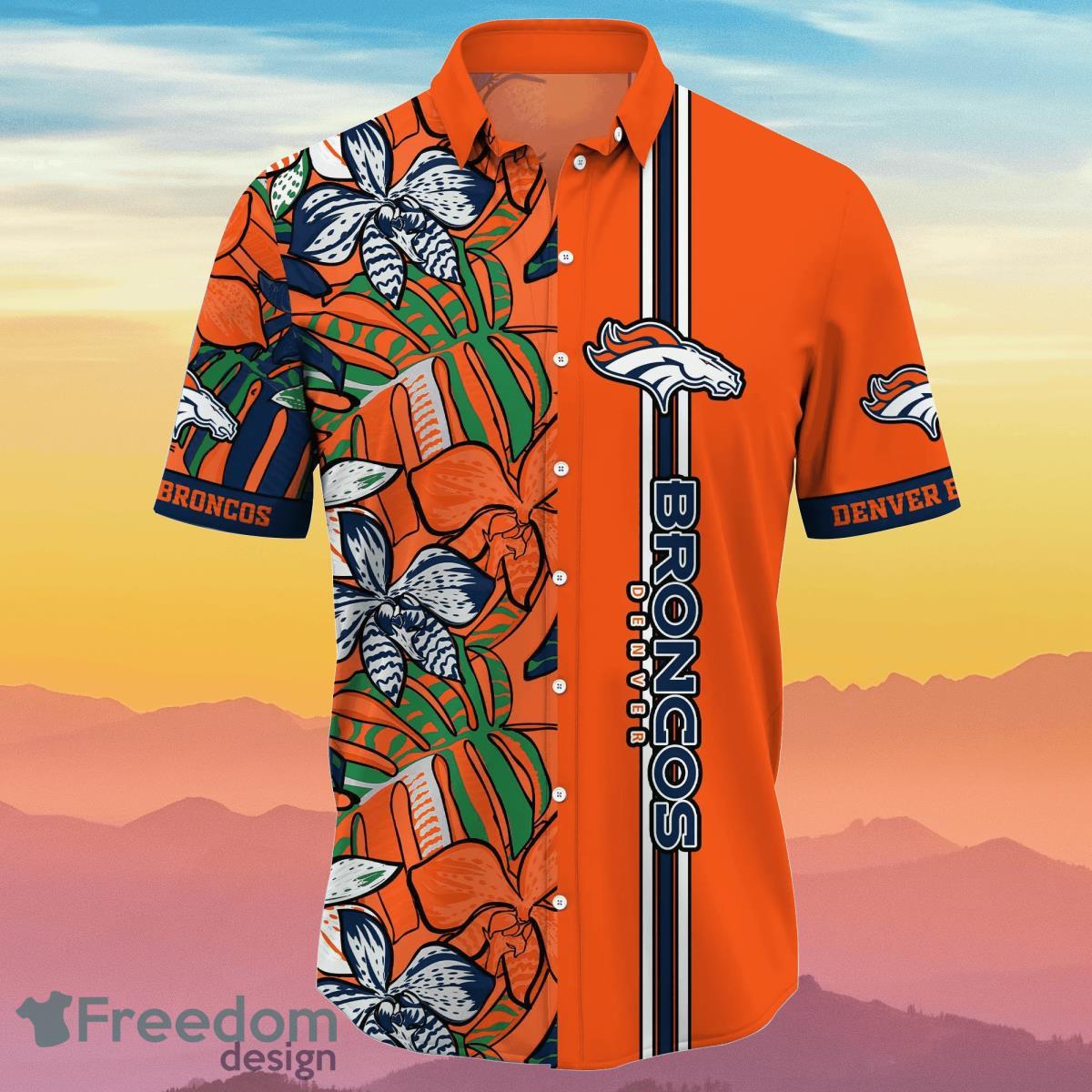 Denver Broncos NFL Flower Hawaiian Shirt Unique Gift For Real Fans Product Photo 2