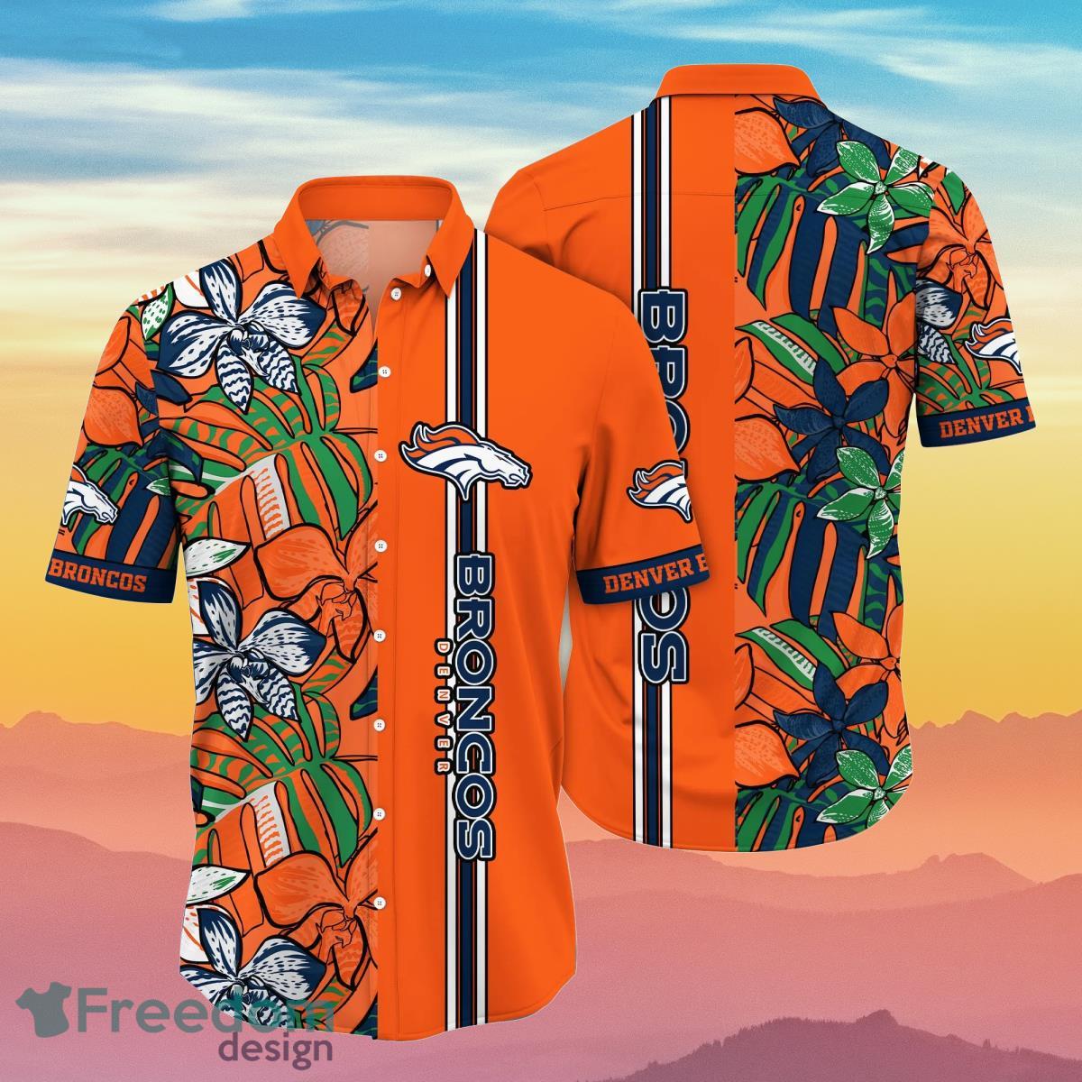 Denver Broncos NFL Flower Hawaiian Shirt Unique Gift For Real Fans Product Photo 1