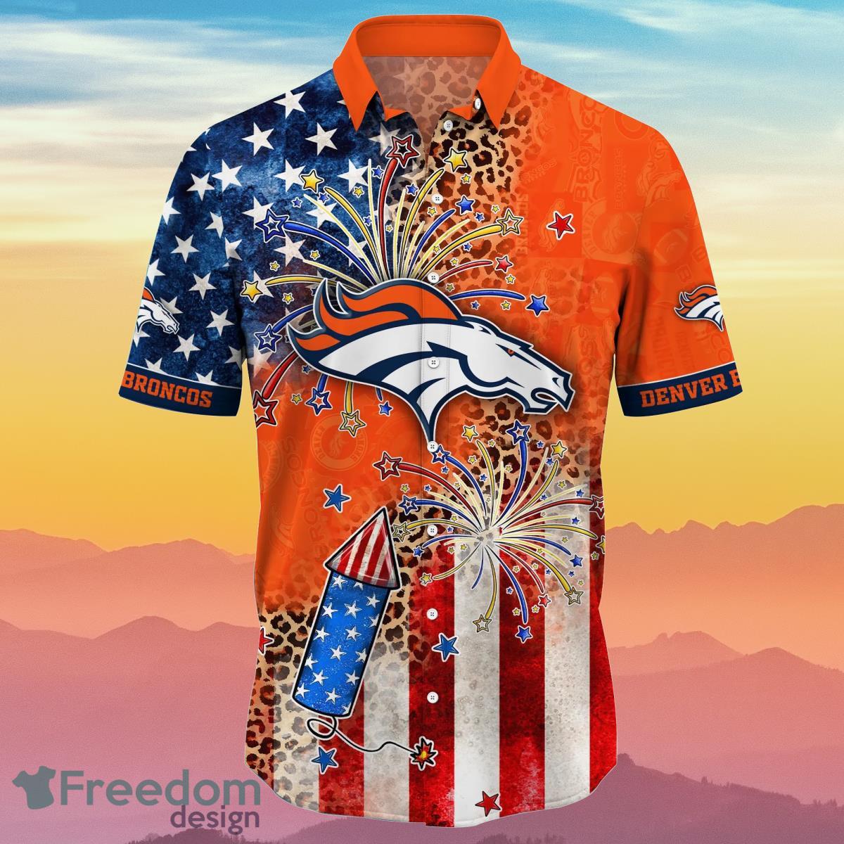 Denver Broncos NFL Hawaiian Shirt Independence Day Best Gift For Men And Women Fans Product Photo 2