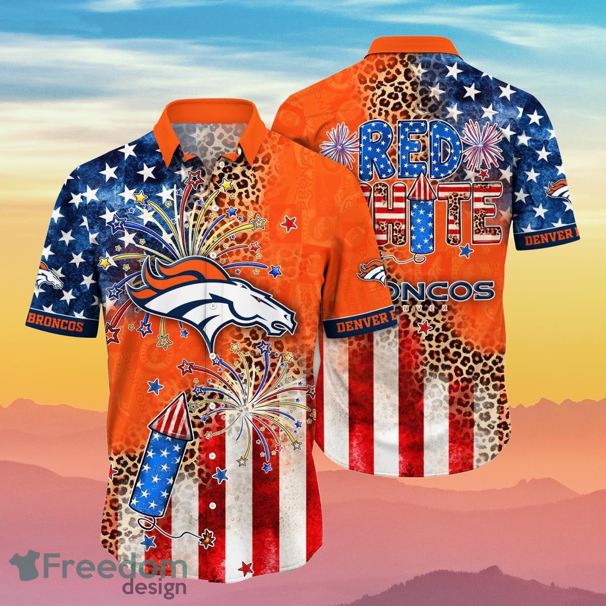 Denver Broncos Nfl Tommy Bahama Quirky Combo Hawaiian Shirt And Short -  Freedomdesign