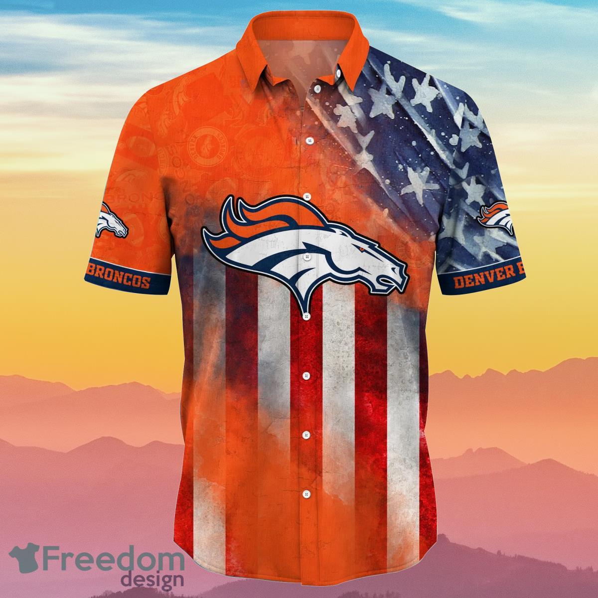 Denver Broncos Nfl Tommy Bahama Quirky Combo Hawaiian Shirt And Short -  Freedomdesign