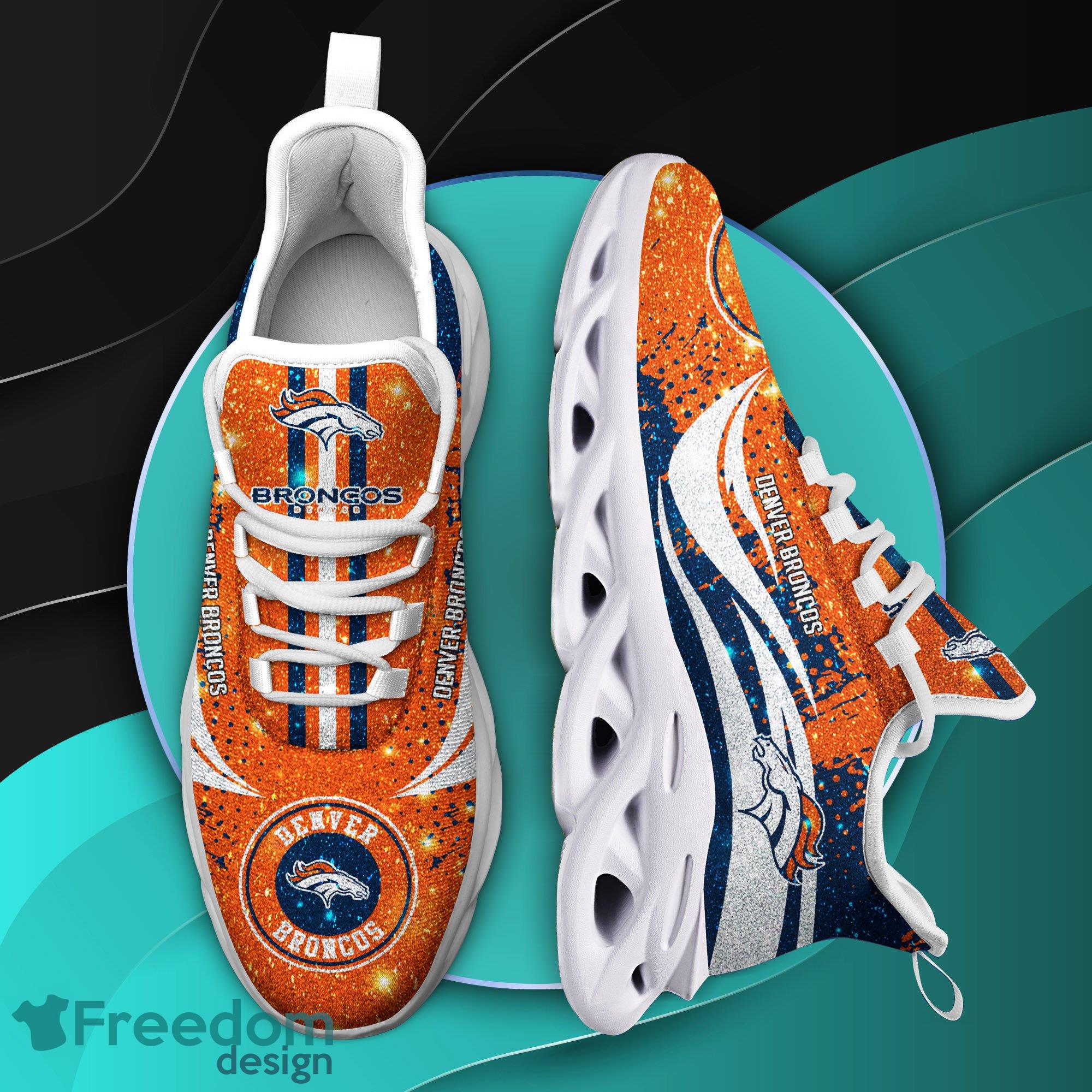 Denver Broncos NFL Shoes Max Soul Shoes For Men, Women - Freedomdesign