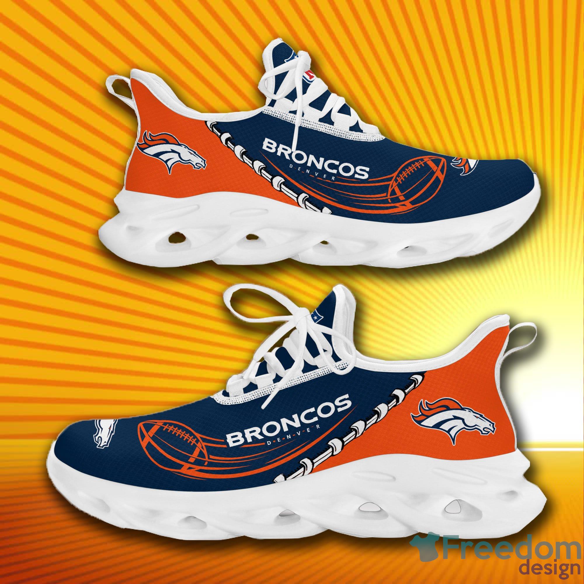 Denver Broncos NFL Shoes Max Soul Shoes For Men, Women - Freedomdesign