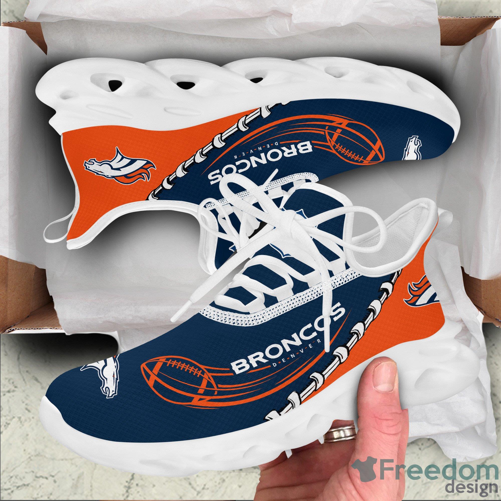 Denver Broncos Sport Sneakers NFL Max Soul Shoes - Freedomdesign