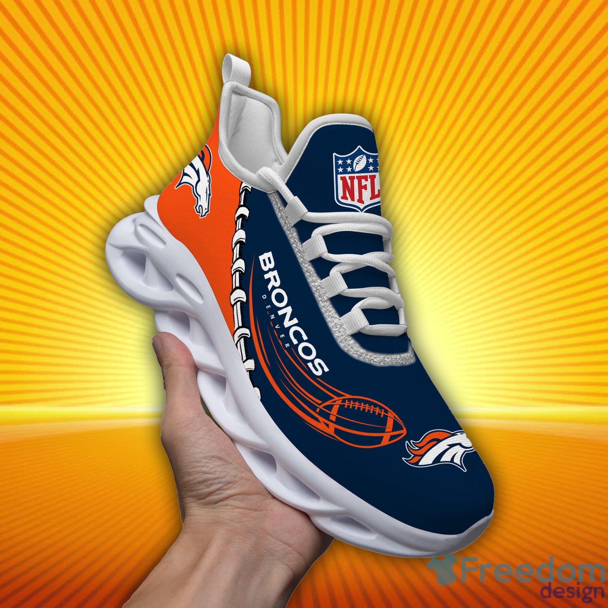 Denver Broncos NFL Max Soul Shoes Star Custom Name Sneakers For