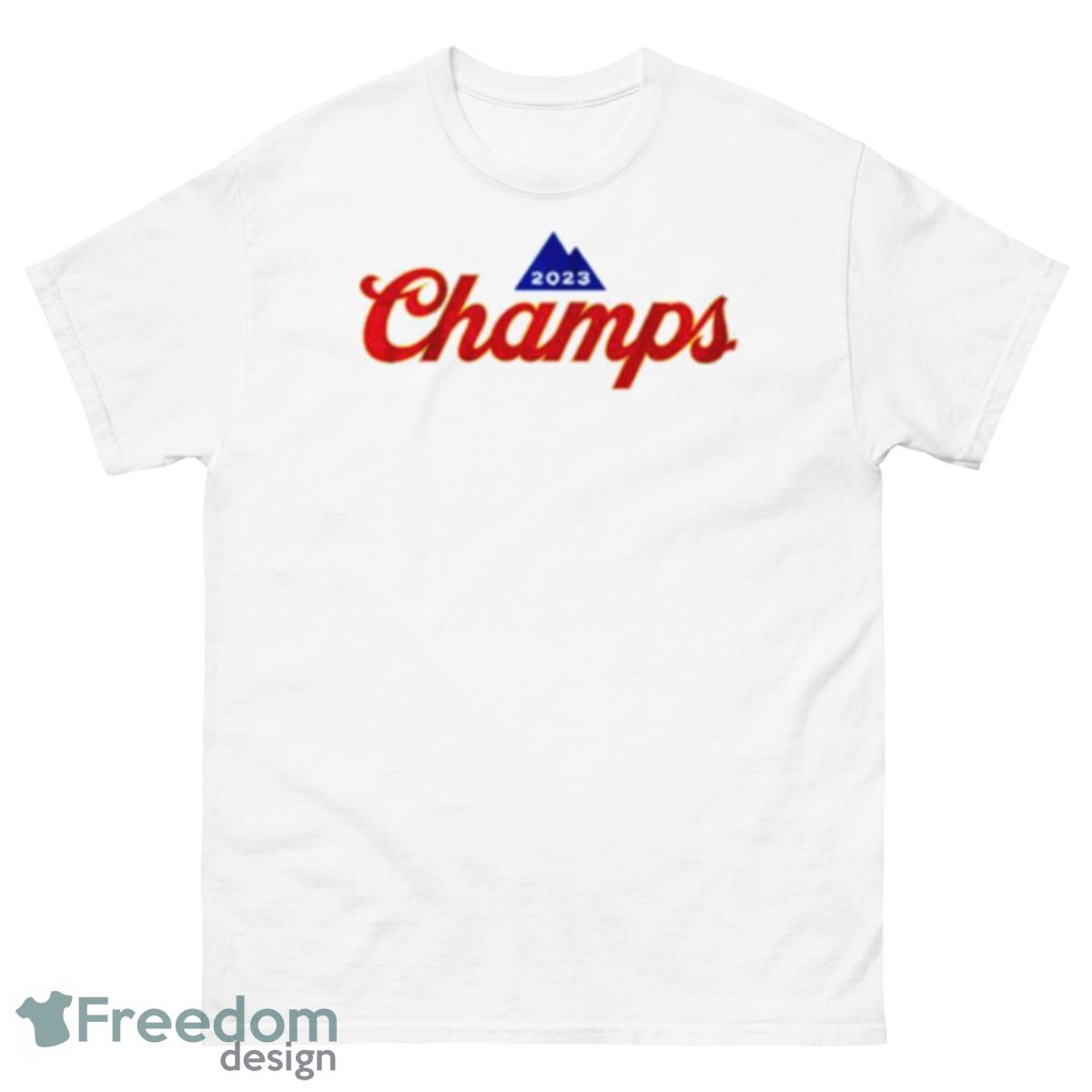 Denver Champs Logo Shirt - 500 Men’s Classic Tee Gildan