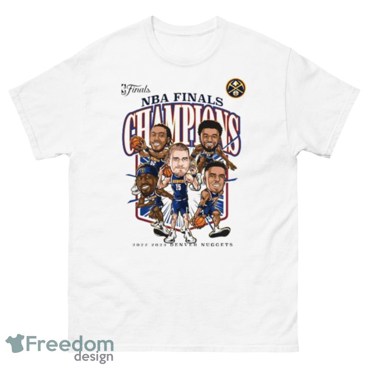 Denver Nuggets 2023 NBA Finals Champions Windmill Team Caricature T Shirt - 500 Men’s Classic Tee Gildan