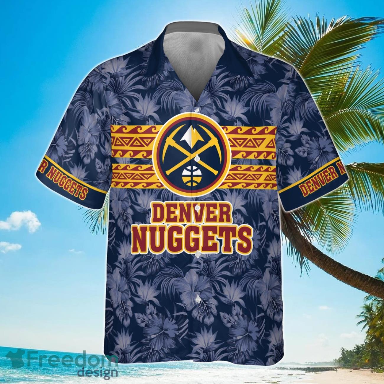 Denver Nuggets National Basketball Association 2023 Hibiscus Pattern Hawaiian Shirt Product Photo 2