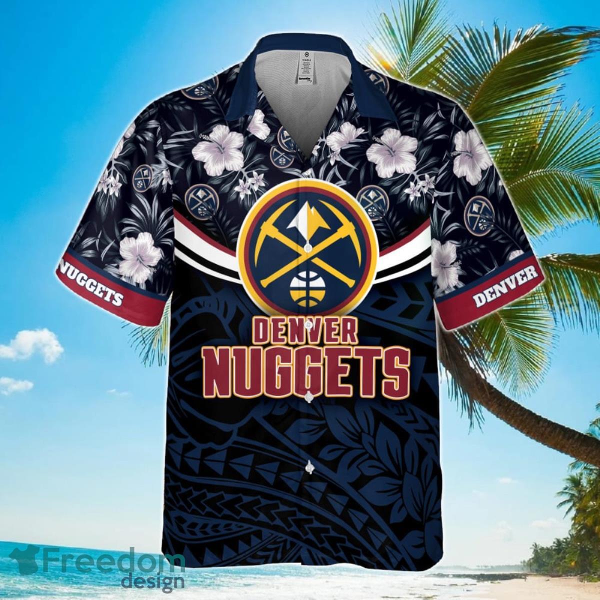 Denver Nuggets National National Basketball Association 2023 Polynesian Pattern Hawaiian Shirt Product Photo 2