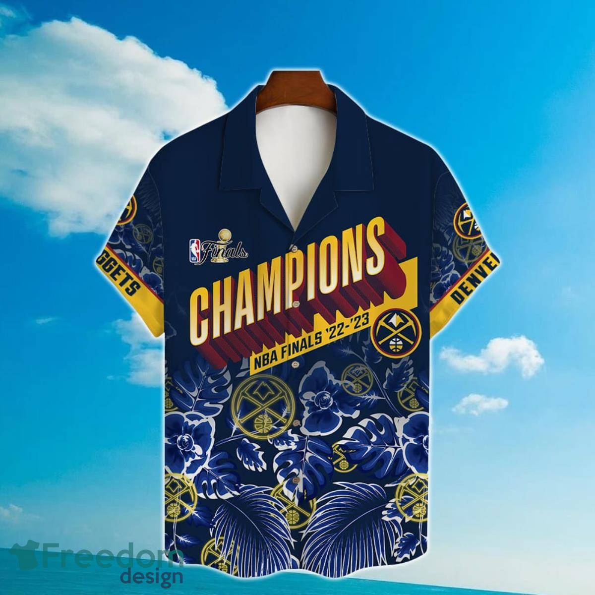 Denver Nuggets NBA Champions 3D Hawaiian Shirt Custom Name And Number Product Photo 2