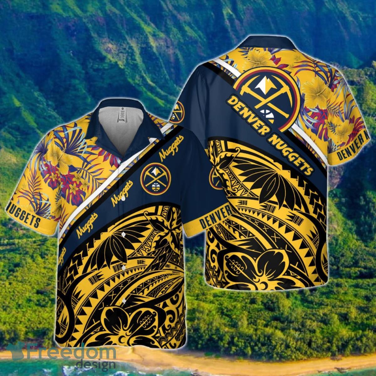 Denver Nuggets Polynesian Pattern National National Basketball Association 2023 Hawaiian Shirt Product Photo 1