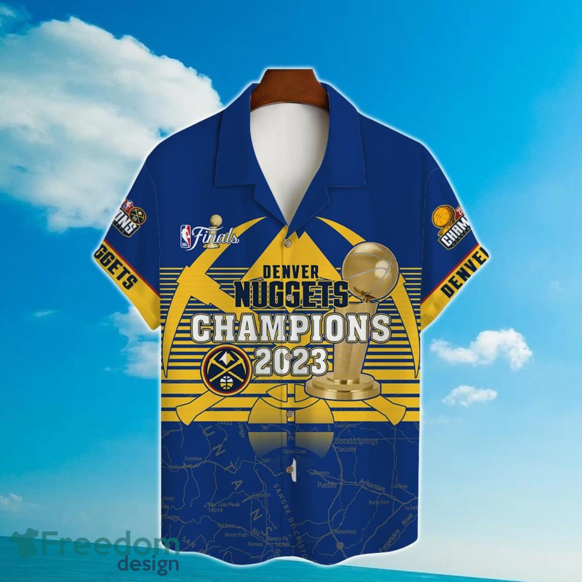 Denver Nuggets The NBA Finals Champions 2023 Print 3D AOP Hawaiian Shirt For Men Women Product Photo 2