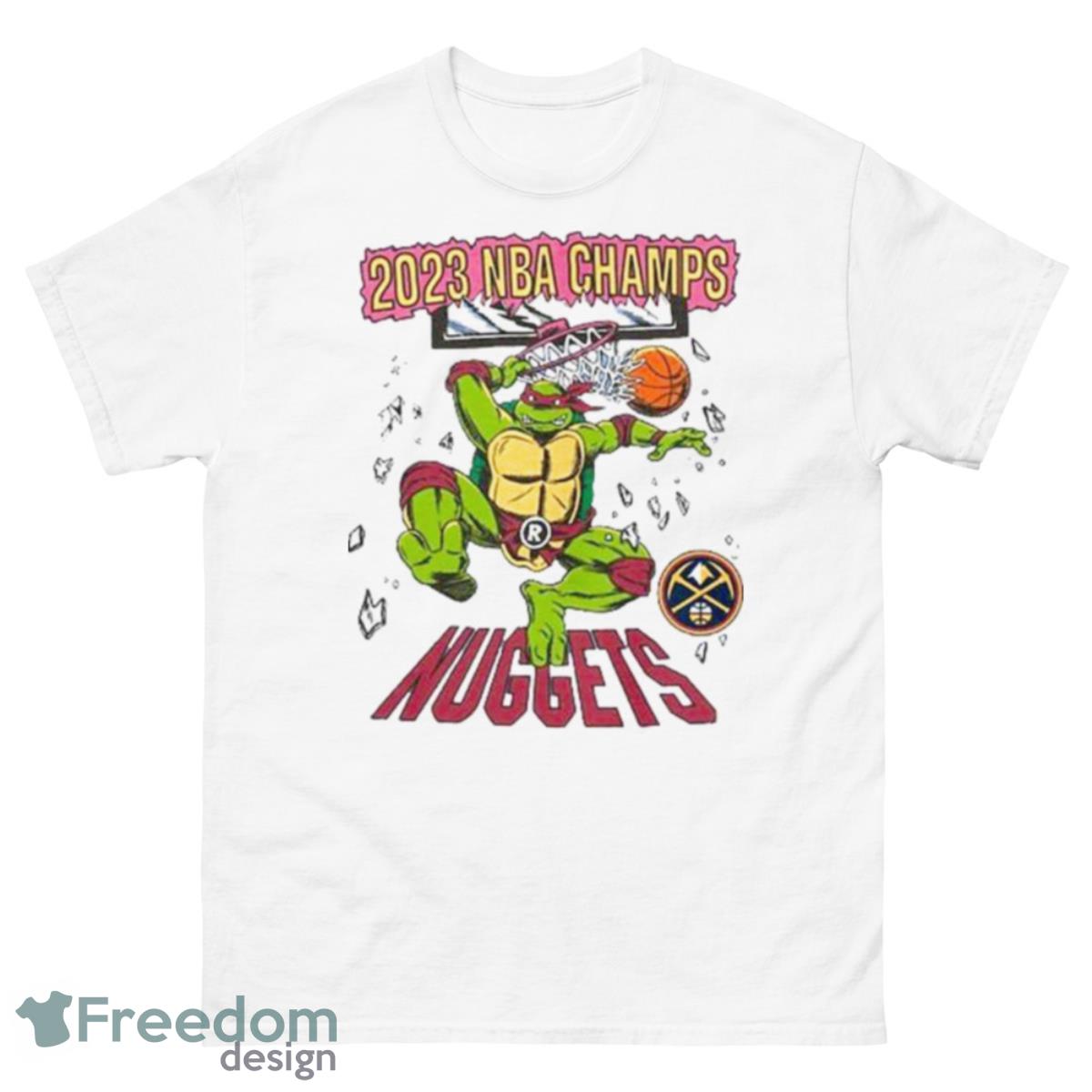 Denver Nuggets Unisex 2023 NBA Finals Champions NBA X TMNT T Shirt - 500 Men’s Classic Tee Gildan