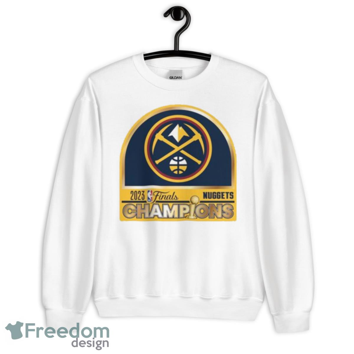 Denver Nuggets WinCraft 2023 NBA Finals Champions Shirt - Unisex Heavy Blend Crewneck Sweatshirt