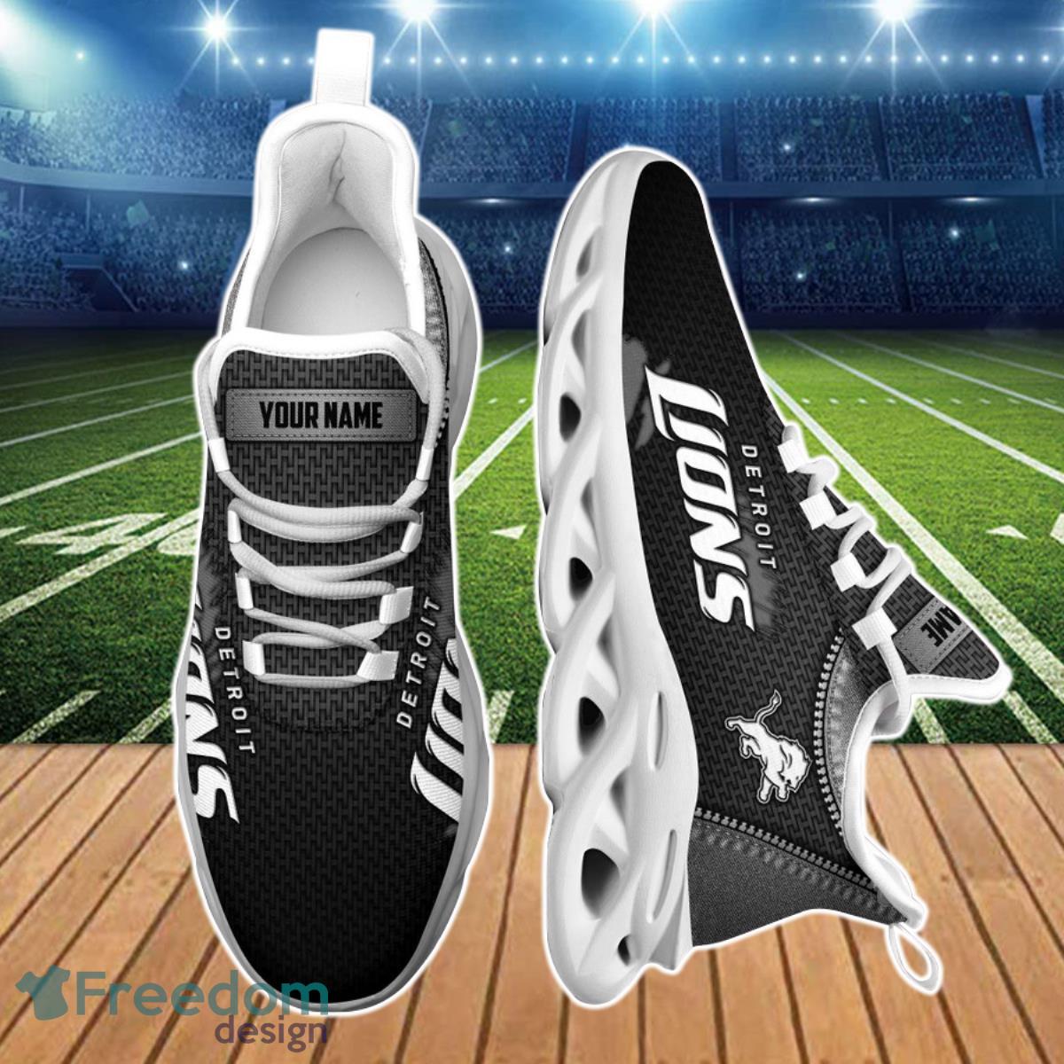 NFL Detroit Lions Blue Grey Max Soul Shoes Gift For Fans Sport