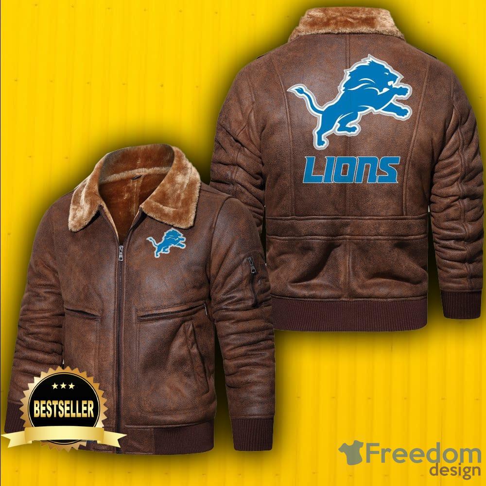 Detroit Lions NFL Fans Leather Jacket For Men And Women - Freedomdesign