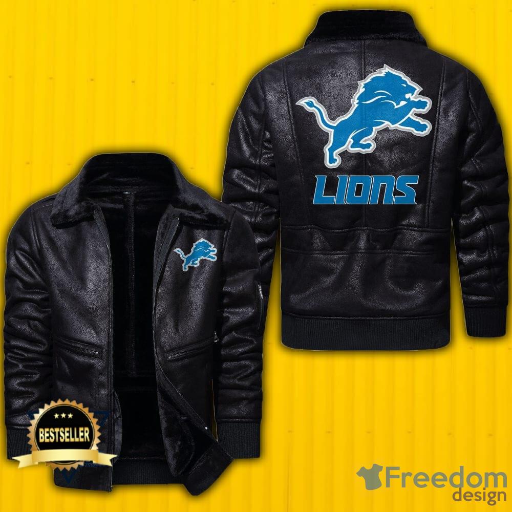 Detroit Lions NFL Fans Leather Jacket For Men And Women - Freedomdesign