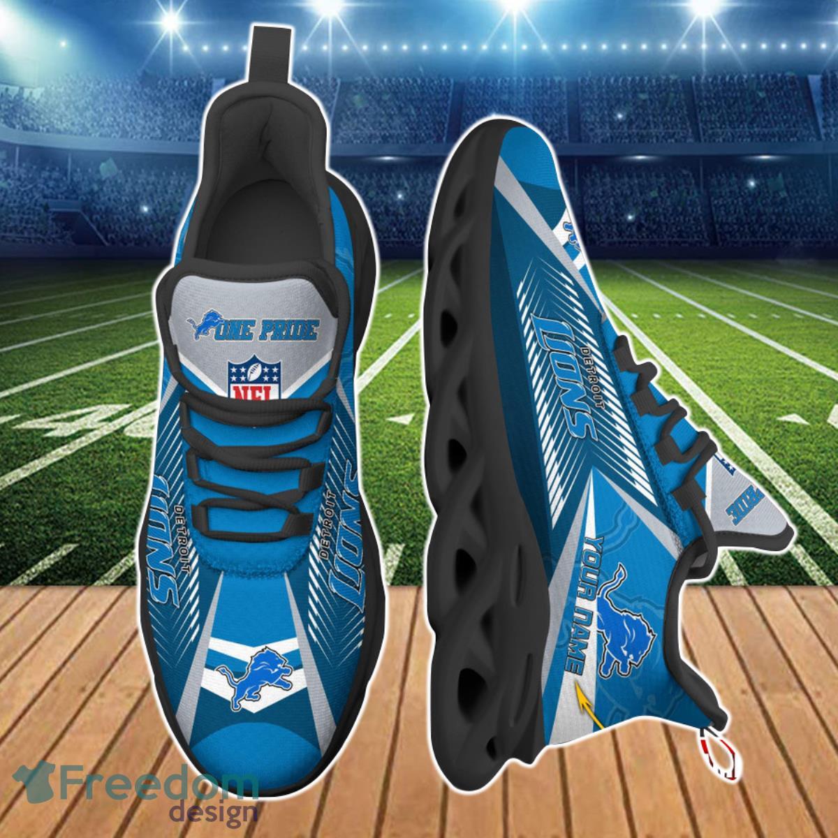 Detroit Lions NFL Max Soul Shoes Custom Best Gift For Fans Product Photo 2