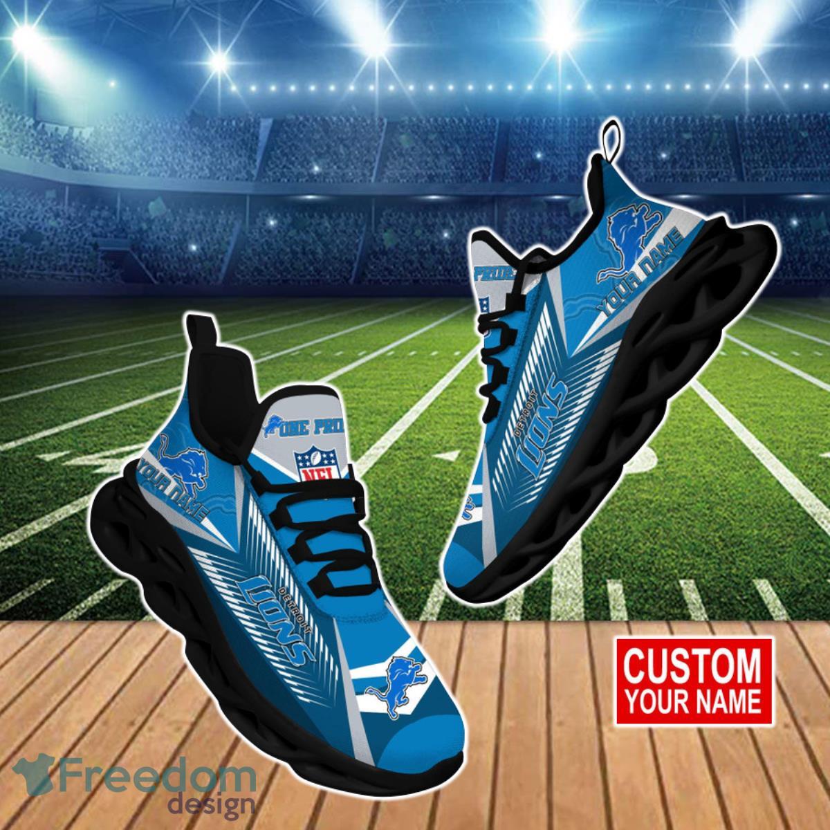 Detroit Lions NFL Max Soul Shoes Custom Best Gift For Fans Product Photo 1