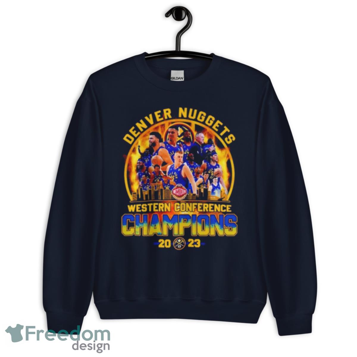 Dever Nuggets Western Coference Champions 2023 Shirt - Unisex Crewneck Sweatshirt-1
