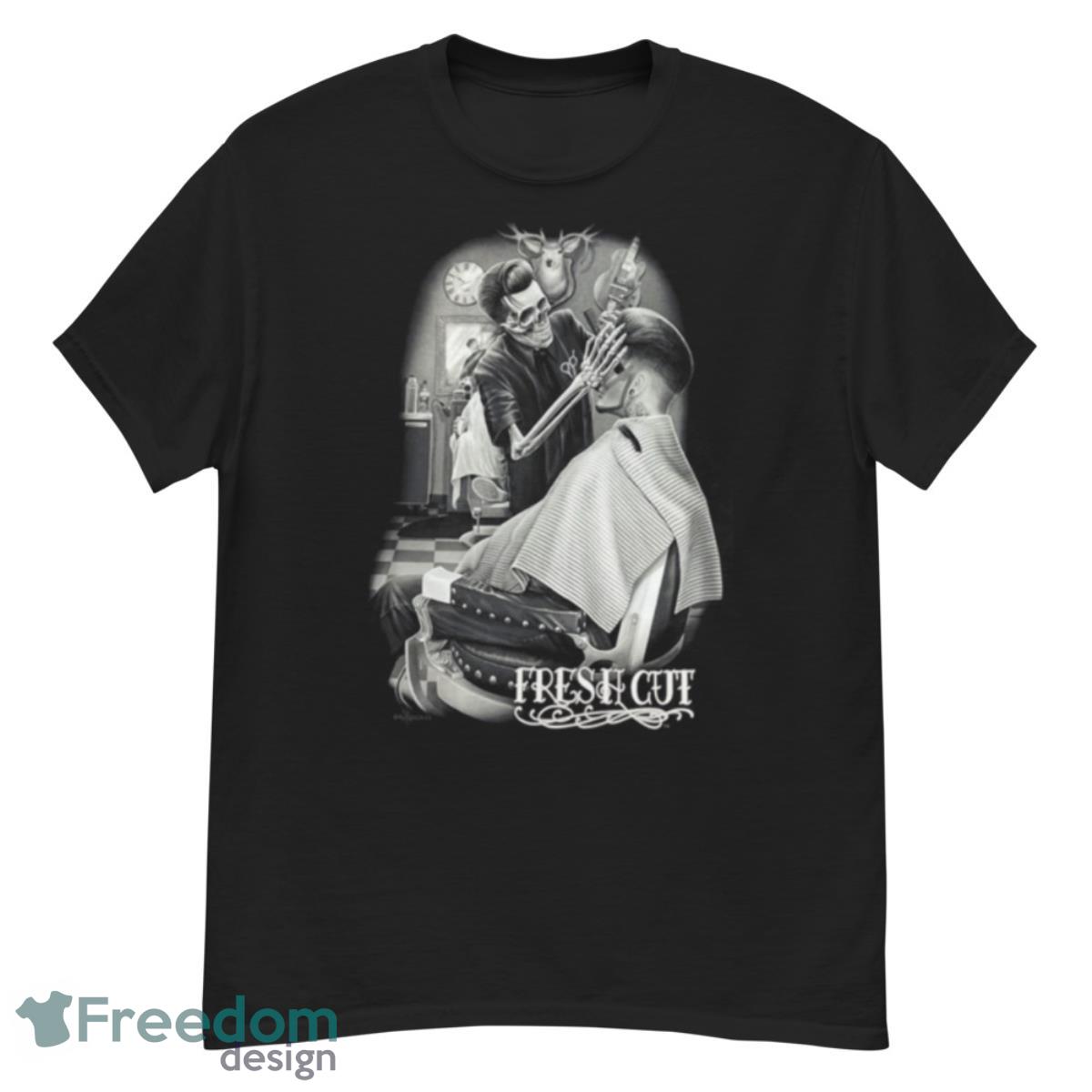 DGA Freshcut Skull Pompadore Graphic T Shirt - G500 Men’s Classic T-Shirt