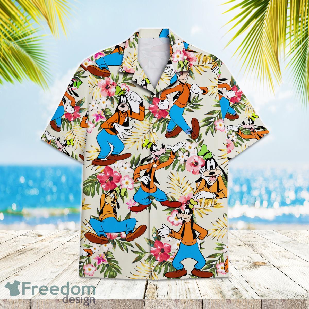 Disney Goofy Palm And Tree Goofy Hawaiian Shirt For Men Women Product Photo 2