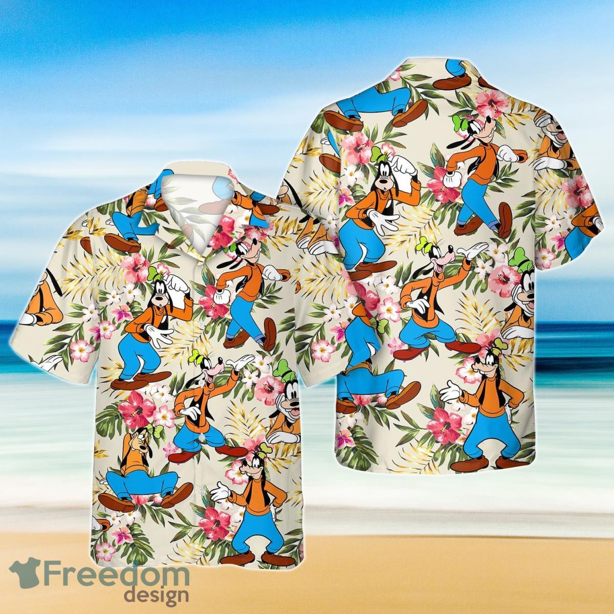 Disney Goofy Palm And Tree Goofy Hawaiian Shirt For Men Women Product Photo 1