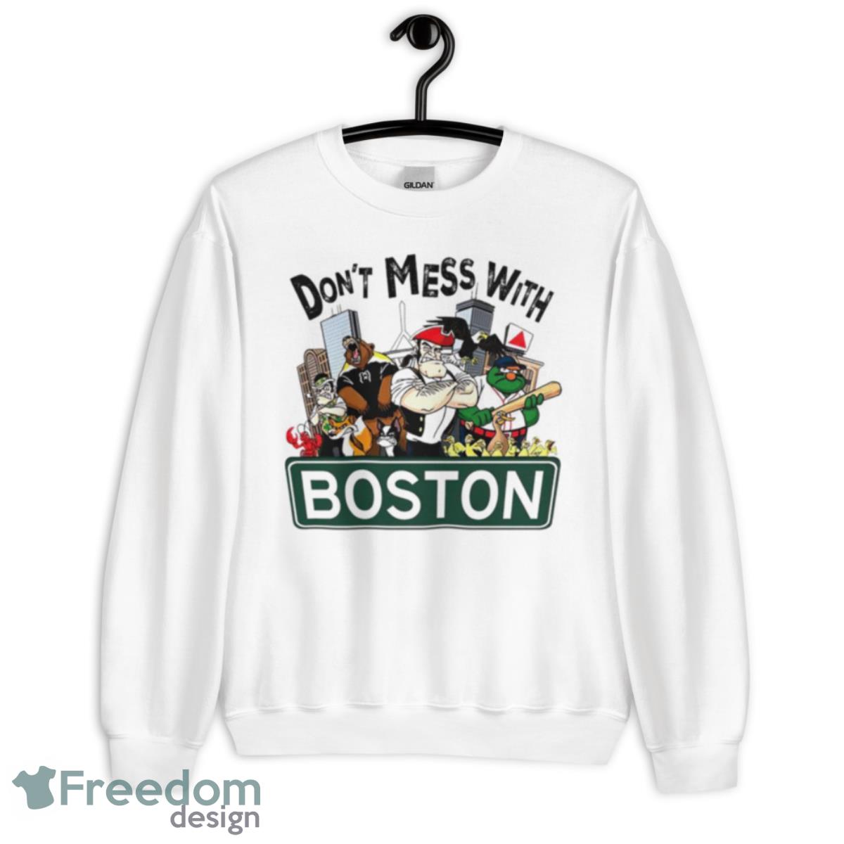 Don’t Mess With Boston Mascot Shirt - Unisex Heavy Blend Crewneck Sweatshirt