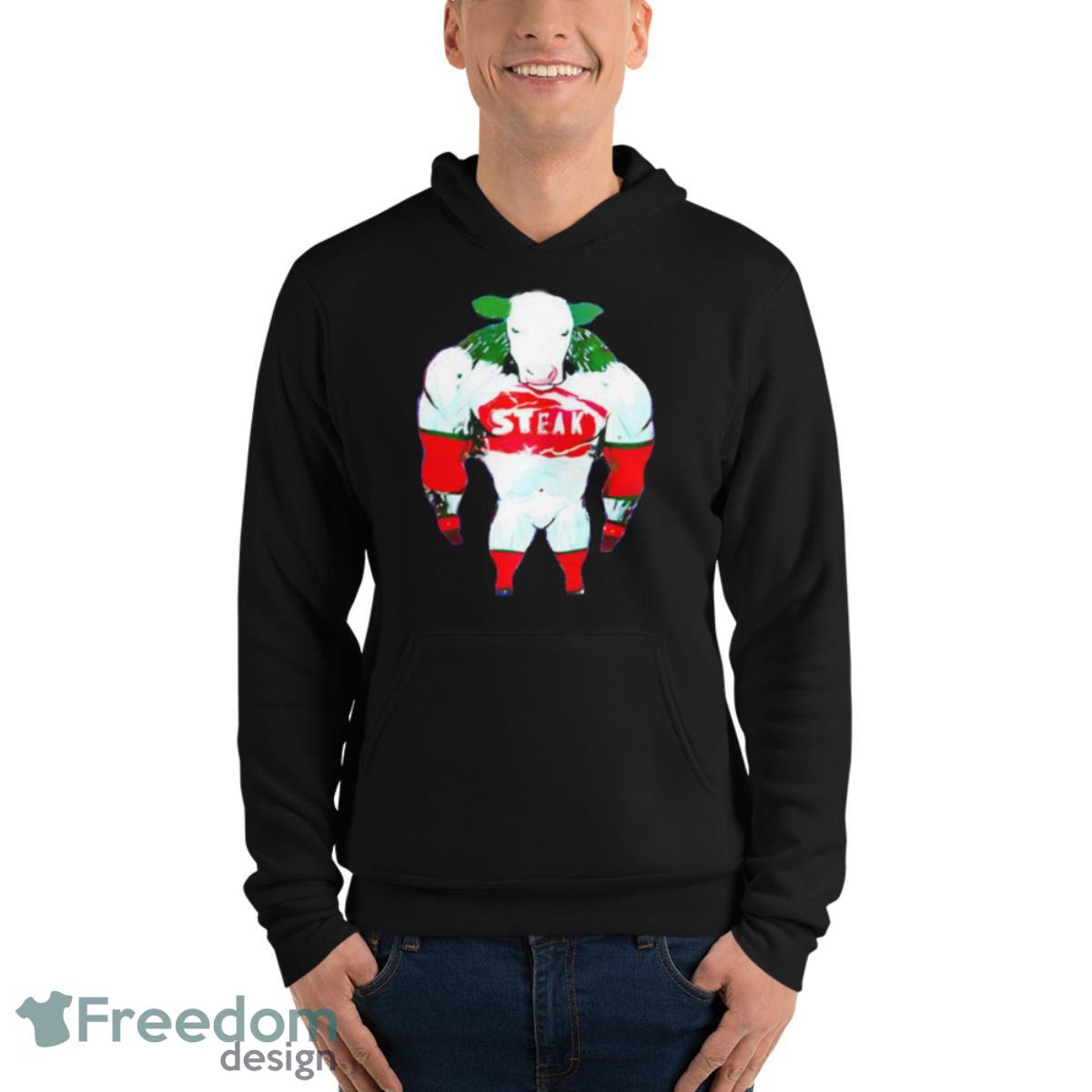 Dr Shawn Baker Wearing Steak Shirt - Unisex Fleece Pullover Hoodie Dr Shawn Baker Wearing Steak Shirt - Unisex Fleece Pullover Hoodie