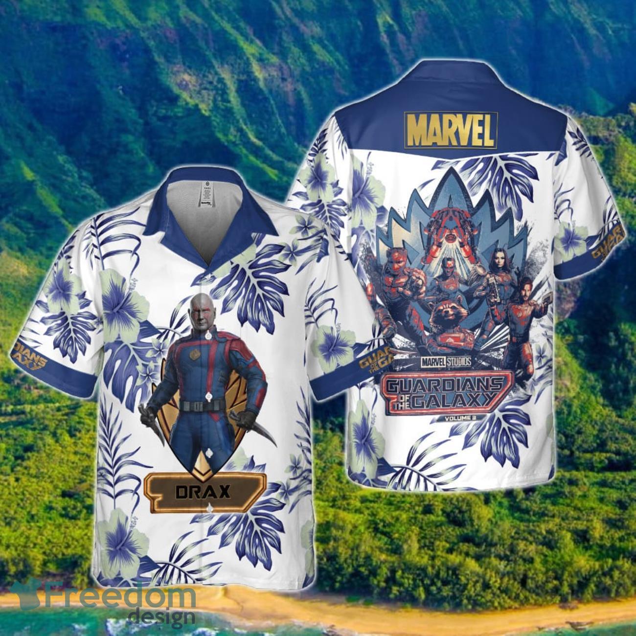 Drax Guardians Of The Galaxy 2023 Hawaiian Shirt Product Photo 1