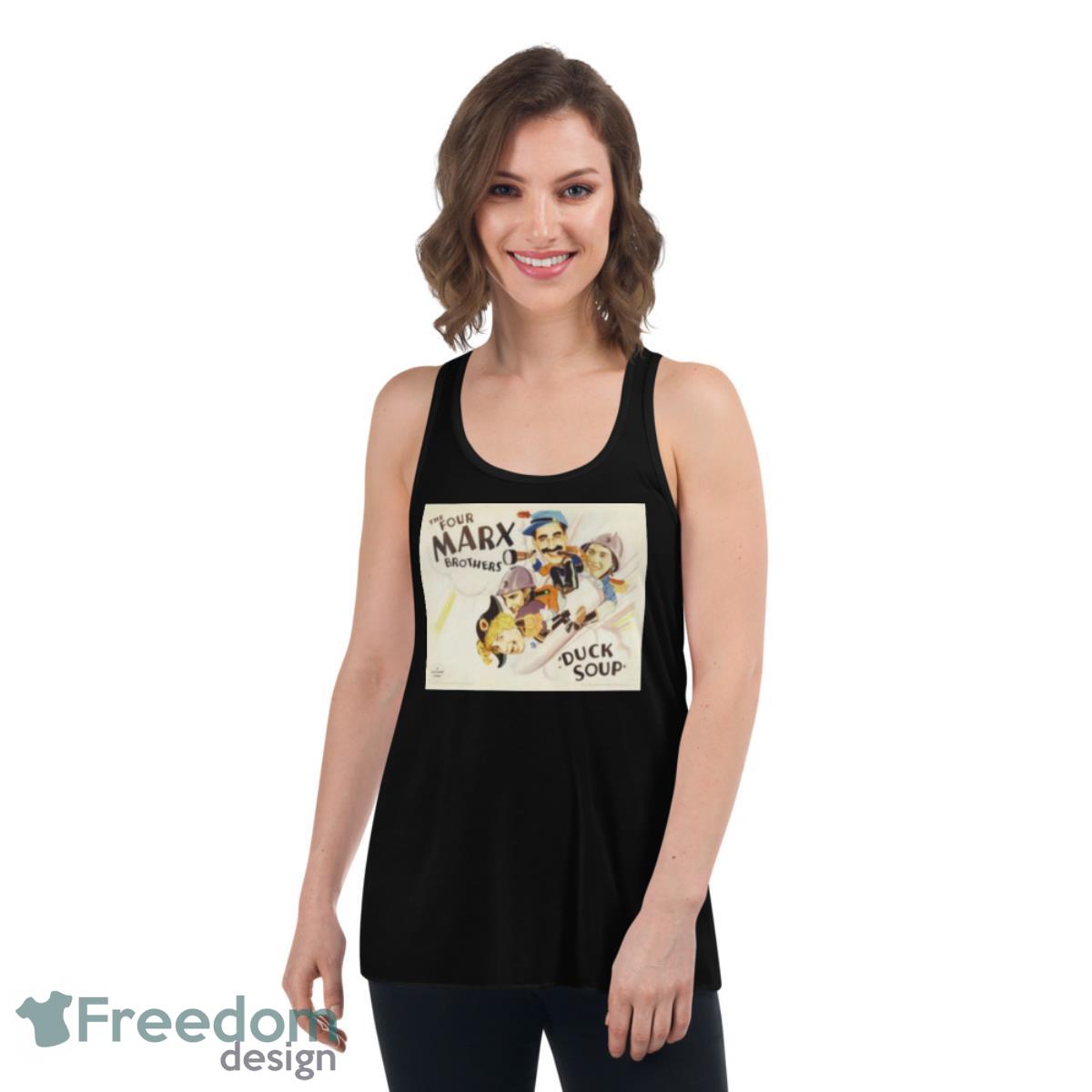 Duck Soup 1933 The Marx Brothers Shirt - Womens Flowy Racerback Tank Duck Soup 1933 The Marx Brothers Shirt - Womens Flowy Racerback Tank