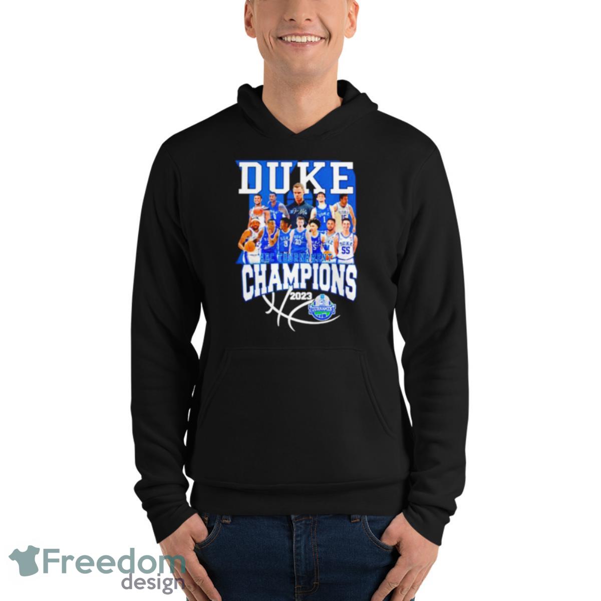Duke Blue Devils ACC Tournament Champions 2023 Signatures Shirt - Unisex Fleece Pullover Hoodie Duke Blue Devils ACC Tournament Champions 2023 Signatures Shirt - Unisex Fleece Pullover Hoodie