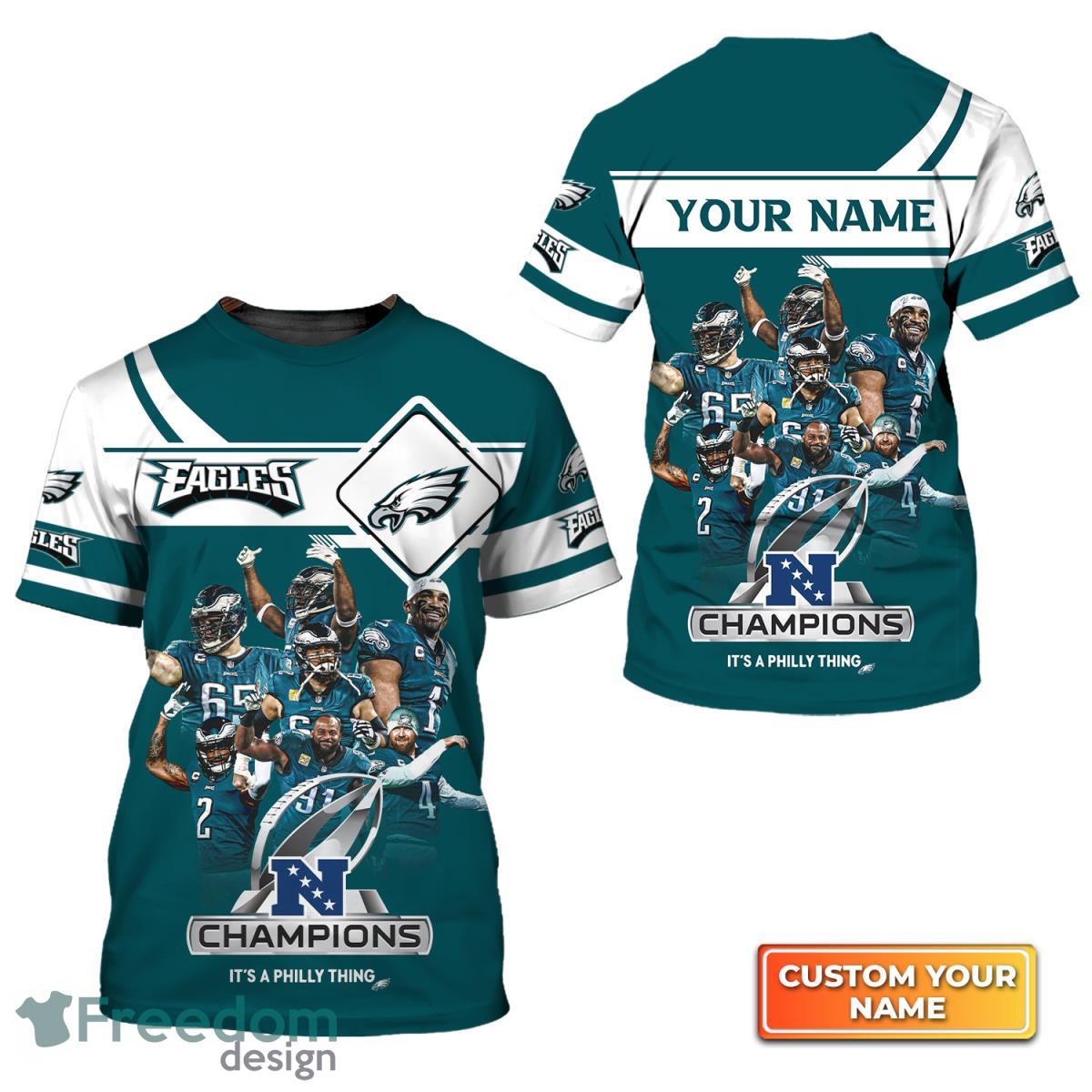 Eagles Champions Super Bowl Personalized Name 3D Tshirt Product Photo 2