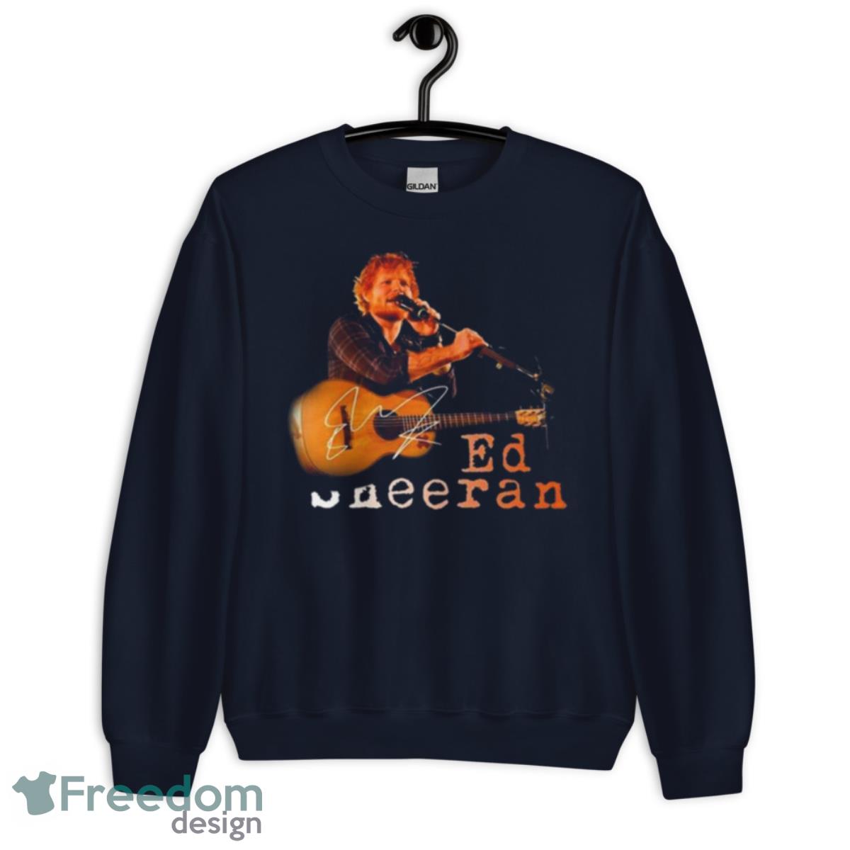 Ed Sheeran Guitar Live 2023 Tour Signature Shirt - Unisex Crewneck Sweatshirt-1
