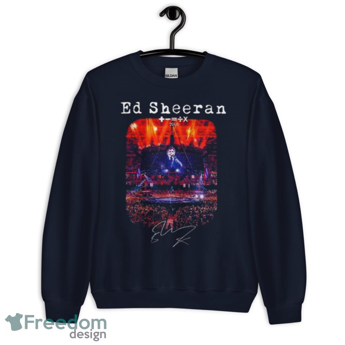 Ed Sheeran Mathematics 2023 Tour Signature Shirt - Unisex Crewneck Sweatshirt-1