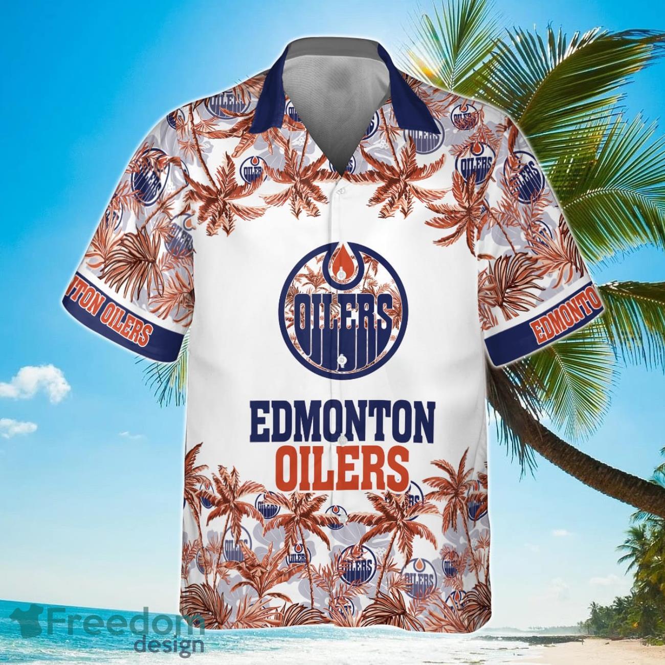 Edmonton Oilers National Hockey League 2023 Hawaiian Shirt Product Photo 2