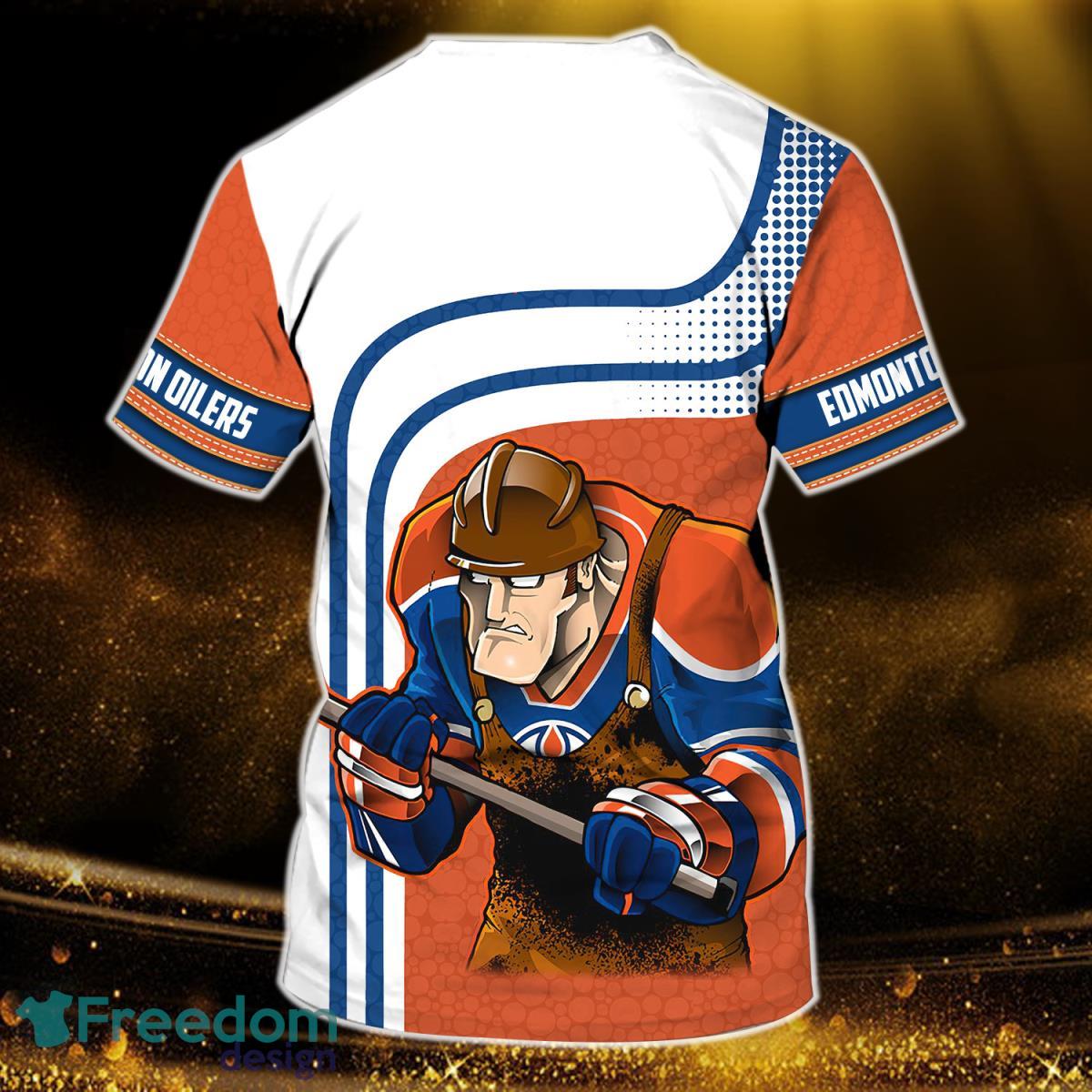 Edmonton Oilers Personalized Name 3D Tshirt Ideal Gift For Fans Product Photo 2