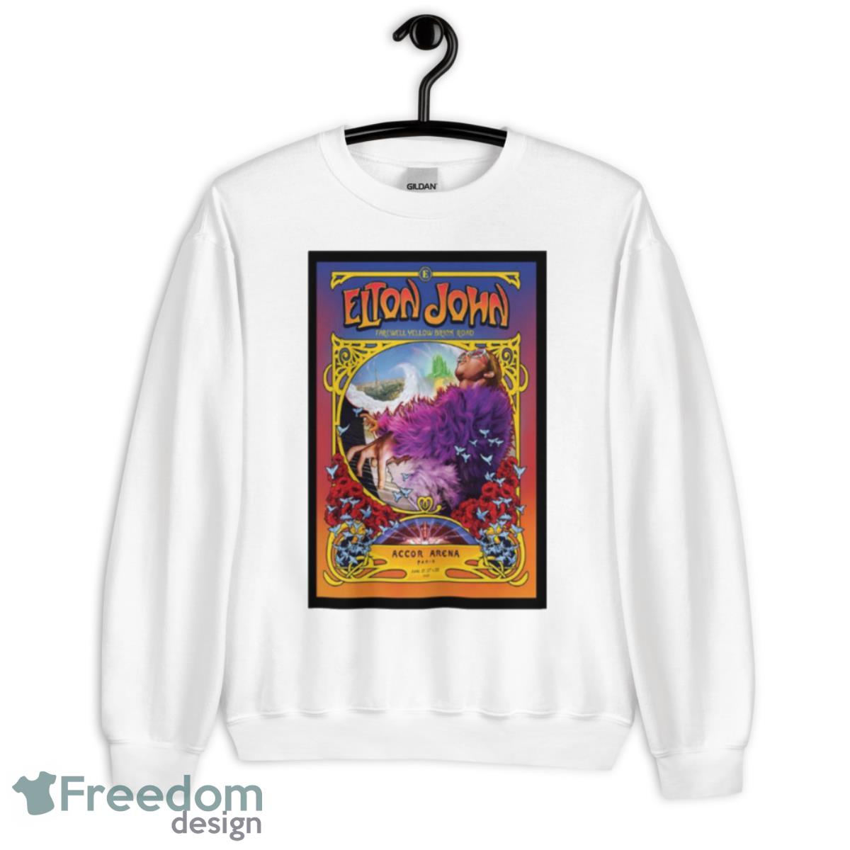 Elton John Accor Arena FR June 21 27 & 28 2023 Poster Shirt - Unisex Heavy Blend Crewneck Sweatshirt