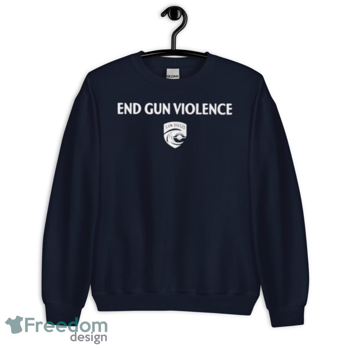End Gun Violence San Diego Get Involved Shirt - Unisex Crewneck Sweatshirt-1