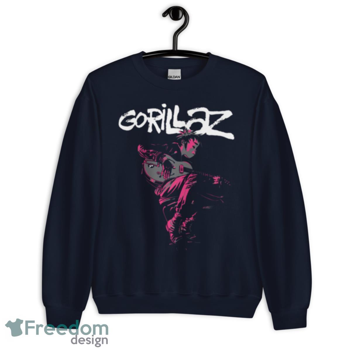 English Virtual Band Gorillaz Band Shirt - Unisex Crewneck Sweatshirt-1