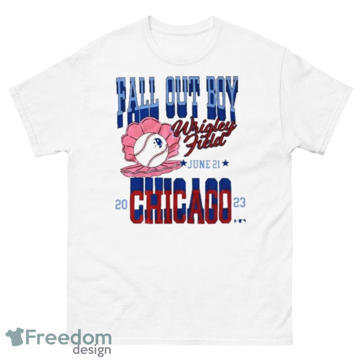 Fall Out Boy Wrigley Field Tour June 21 2023 Chicago T Shirt - 500 Men’s Classic Tee Gildan