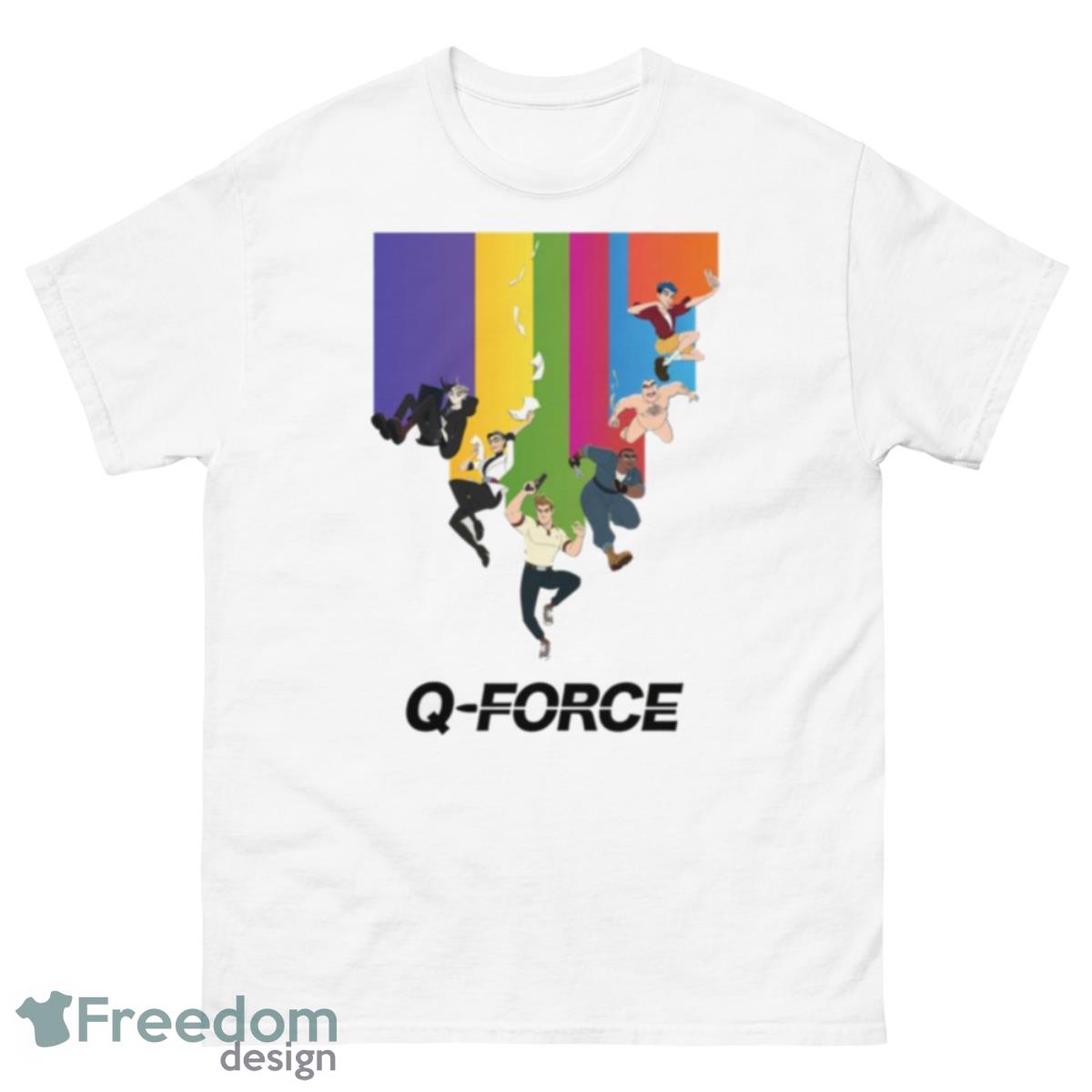 Famous Q Force Anime Series Shirt - 500 Men’s Classic Tee Gildan