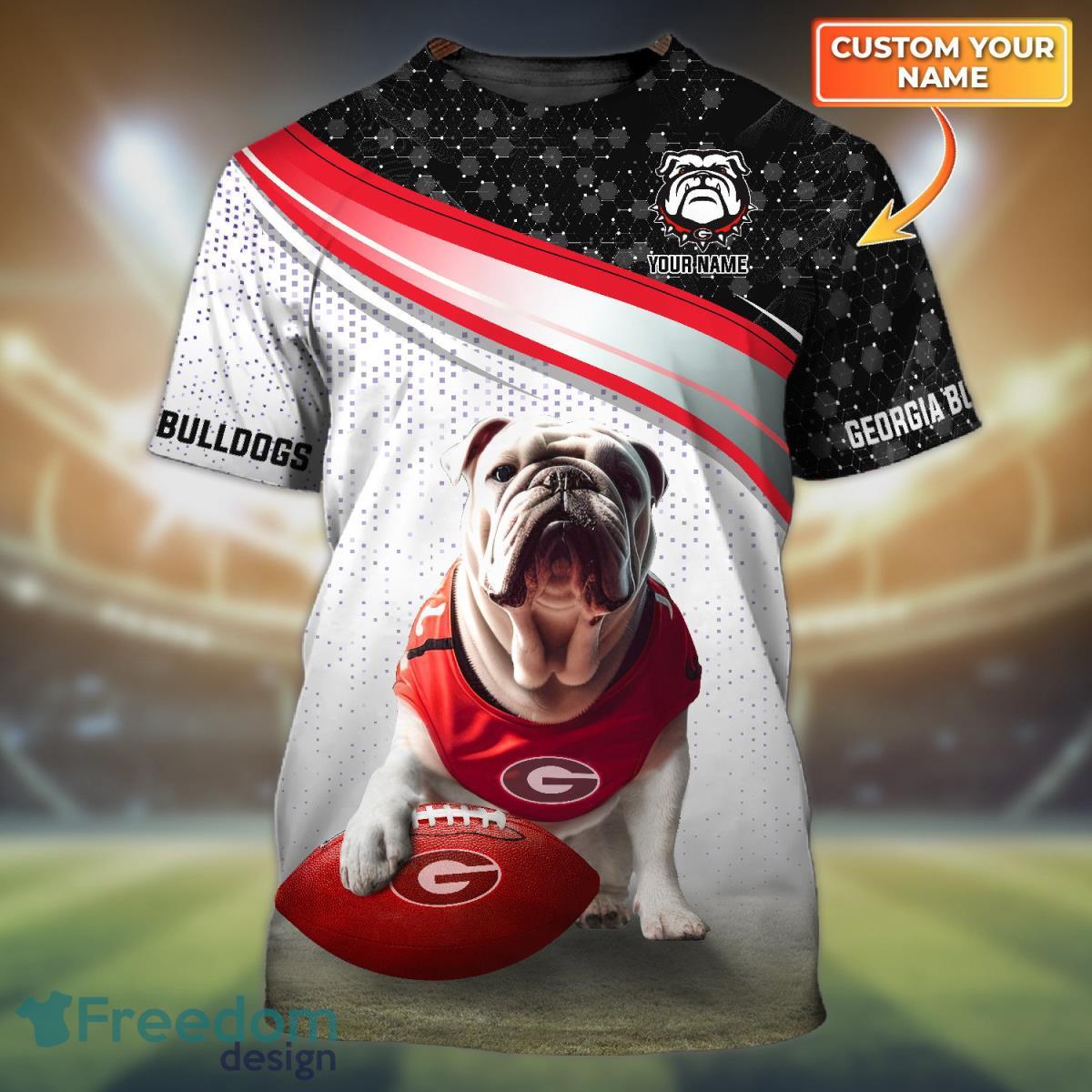 FBS Georgia Bulldogs Personalized Name 3D Tshirt Ideal Gift For Fans Product Photo 1