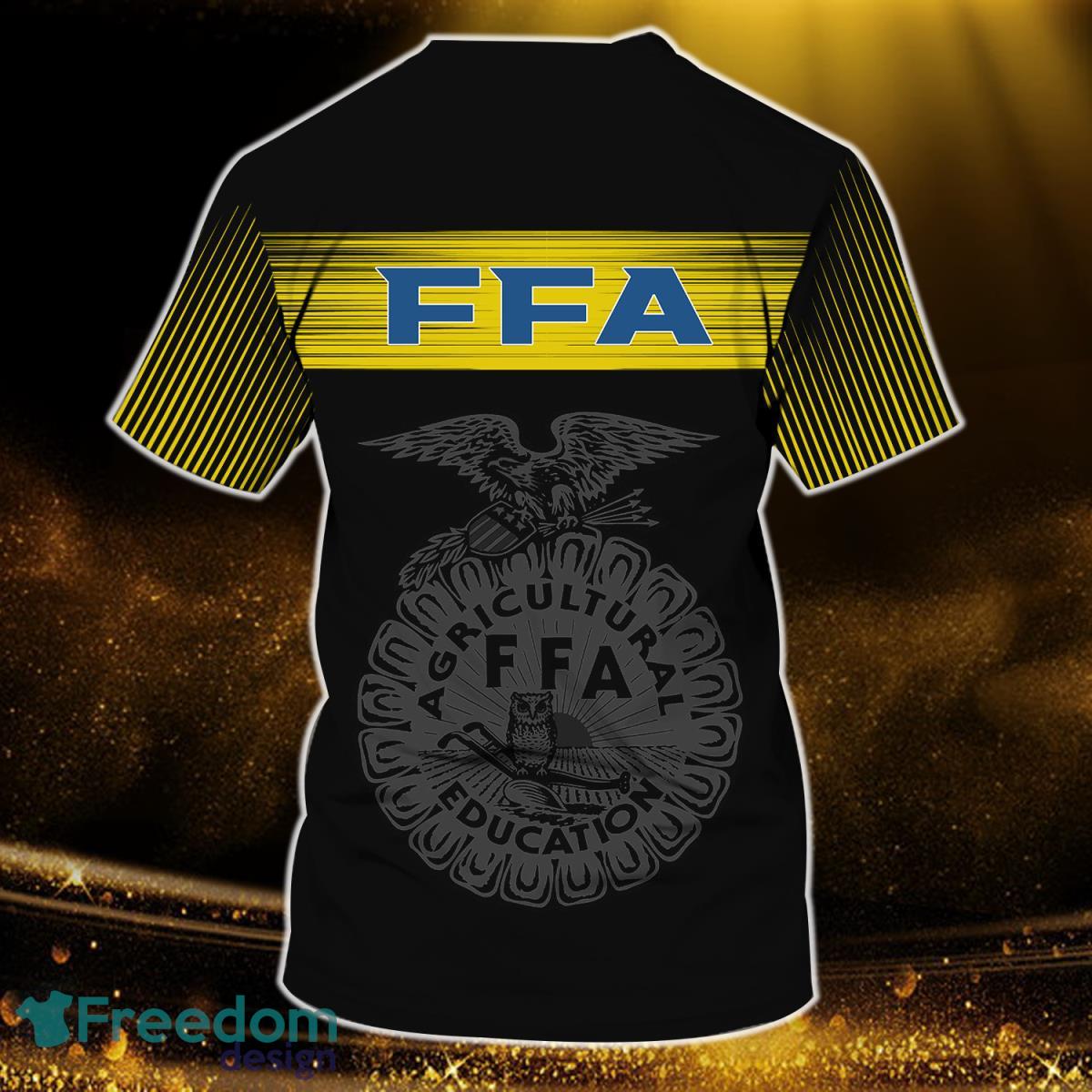 FFA Custom Name 3D Tshirt Product Photo 2