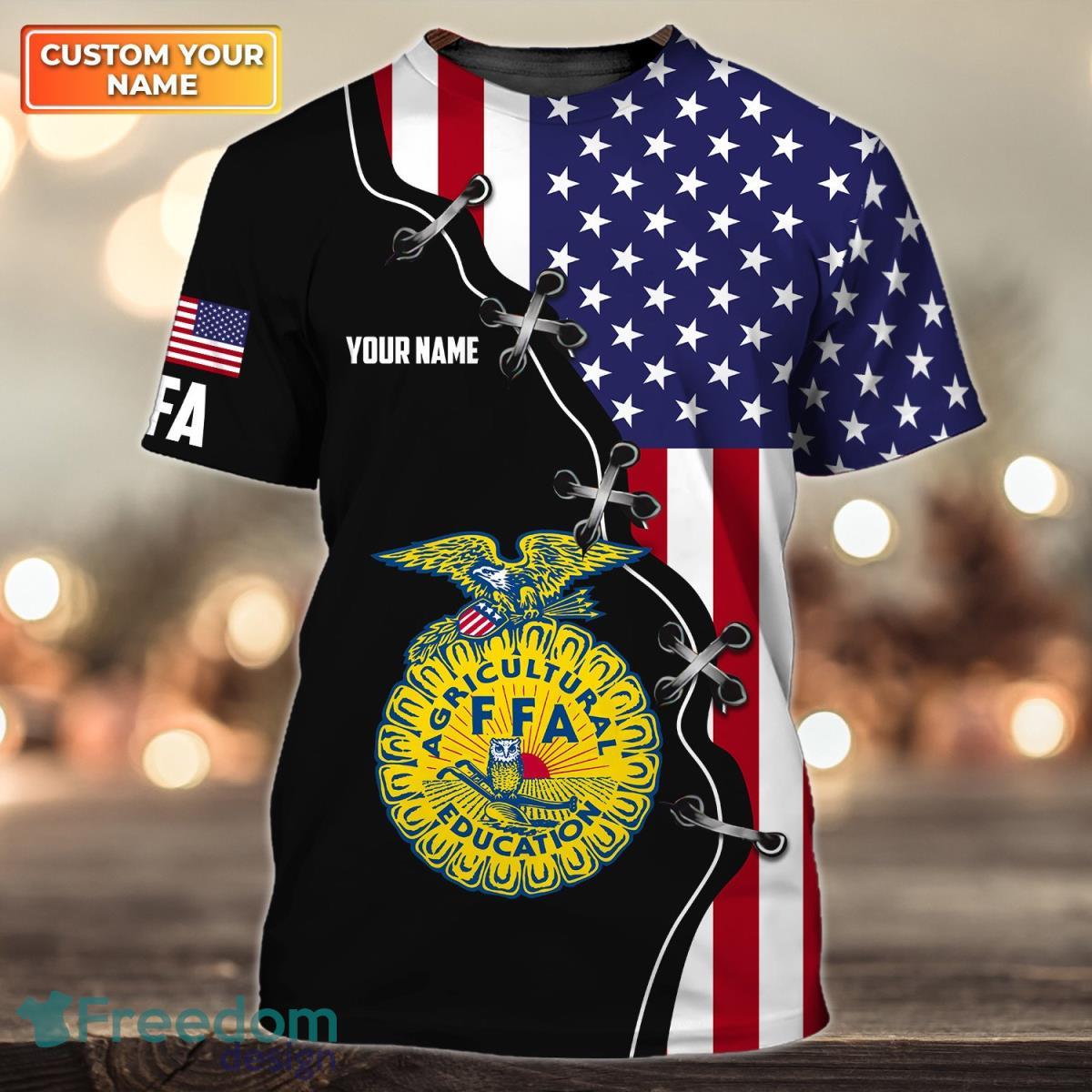 FFA Personalized Name 3D Tshirt Product Photo 1