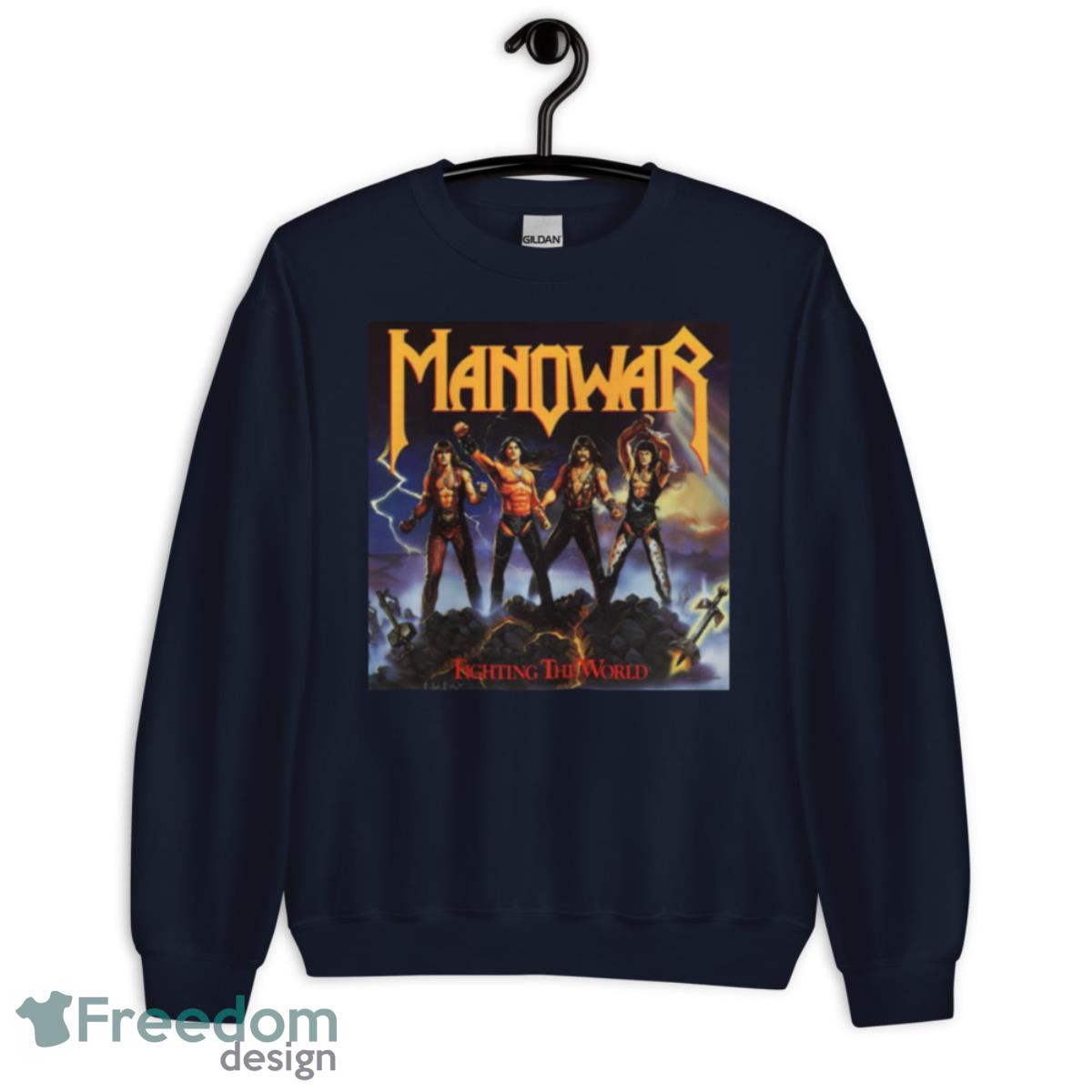 Fighting World Manowar Tour 2023 Masep shirt - Unisex Crewneck Sweatshirt-1