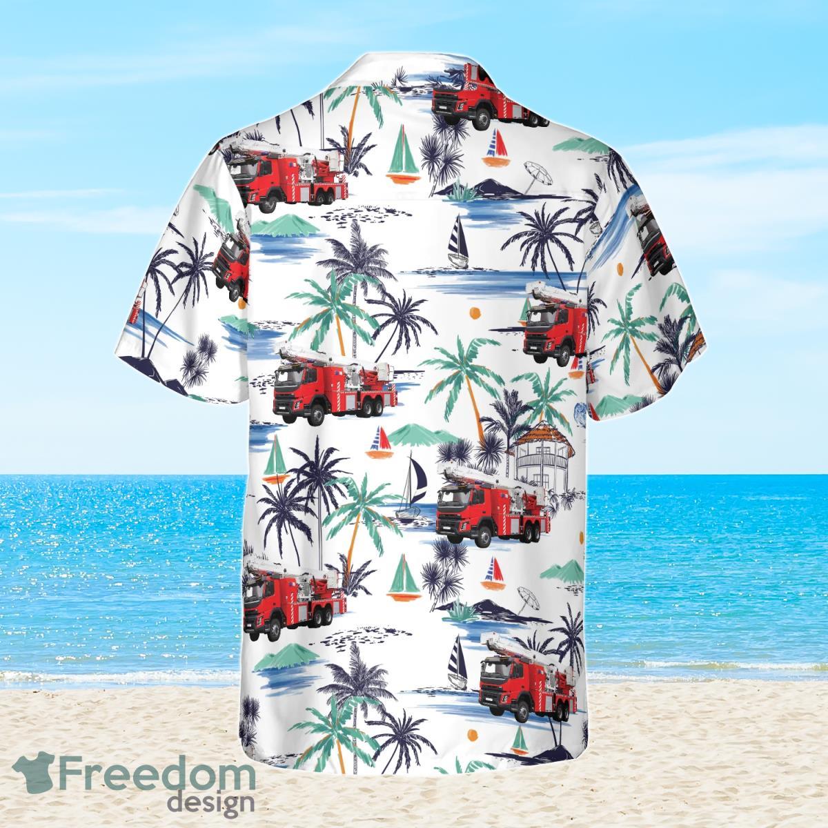 Fire Truck Friend Of Firefighter Hawaiian Shirt Unique Style For Men And Women Product Photo 2