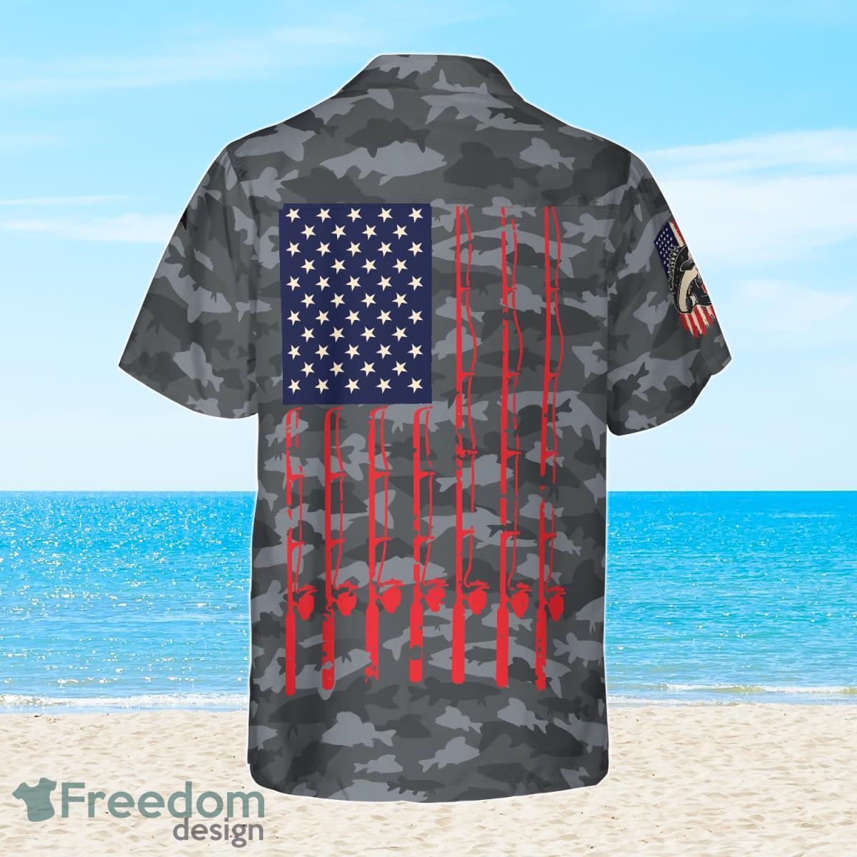 Fishing American Flag Hawaiian Shirt Best Style For Men And Women Product Photo 2